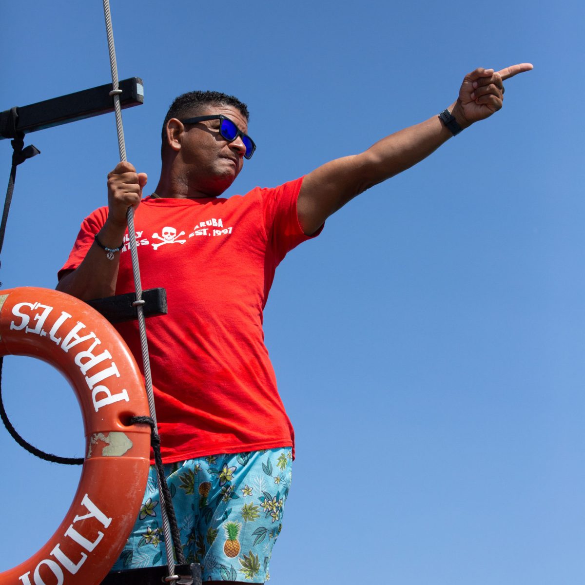 a man flying through the air