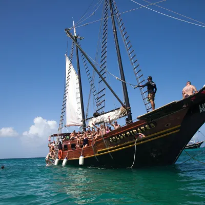 a large ship in a body of water