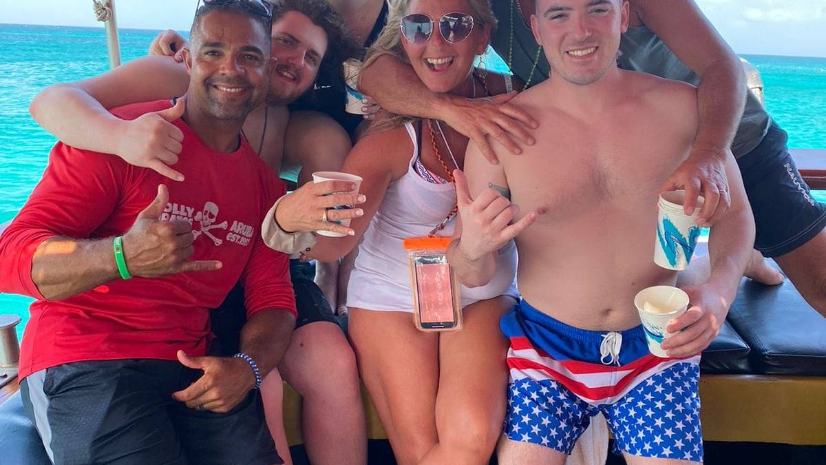 a group of people posing for the camera